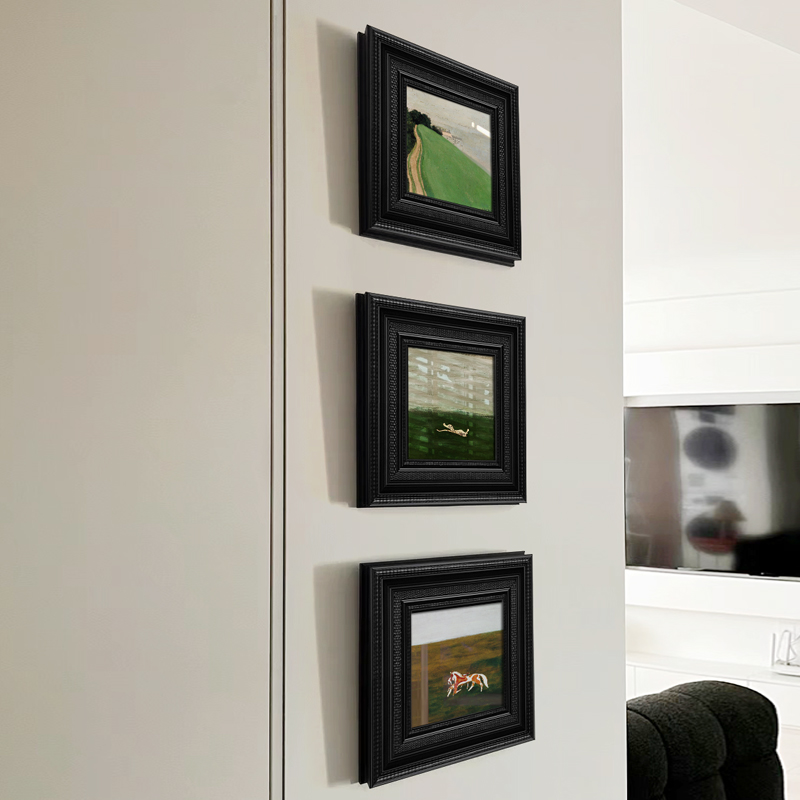 法式中古风挂画高级感入户正对门