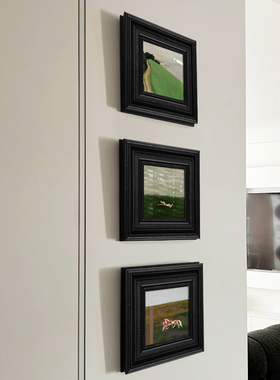 法式中古风挂画高级感入户正对门玄关装饰画常玉小众绿色复古壁画