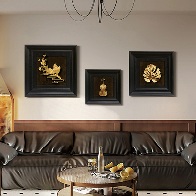 中古风客厅装饰画法式复古软装