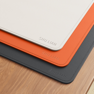 皮革鼠标垫大号电脑桌垫老板办公室桌面垫键盘书桌垫子桌布定制