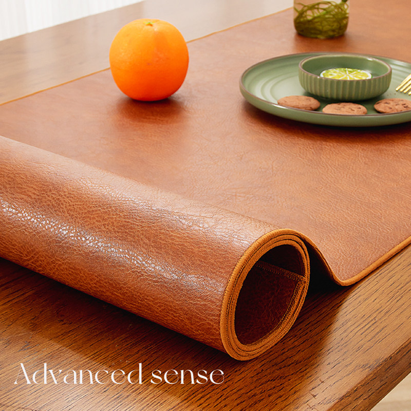 双面轻奢仿牛皮桌垫防水免洗餐垫客厅高级感桌布茶几桌面保护垫子,居家布艺,桌布,淘宝优惠券,粉丝福利购,淘宝优惠卷