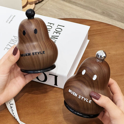 满氛牙签盒木纹新款家用轻奢高颜值牙线收纳盒创意葫芦棉签牙签筒