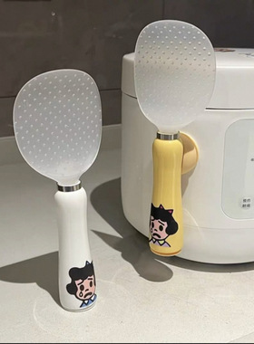 磁吸饭勺可站立吸盘不倒翁饭勺家用厨房不沾米饭盛饭打饭勺饭铲子