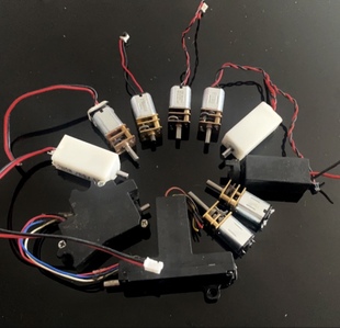 纯钢金属齿轮减速 12V直流马达 拆机 DC3V N20减速电机