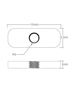 Voron 0/0.1 同步带固定长方形螺丝 卧龙 Makerbeam XL M3 t-nut