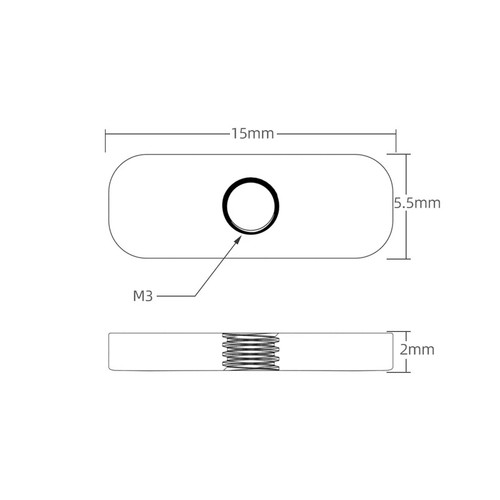 Voron 0/0.1 同步带固定长方形螺丝 卧龙 Makerbeam XL M3 t-nut