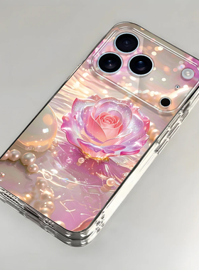 水晶莲花粉适用于小米17Pro小清新16Pro保护壳新款高级小米POCO X3 Pro系防摔全包网红红米 Note 14 Pro