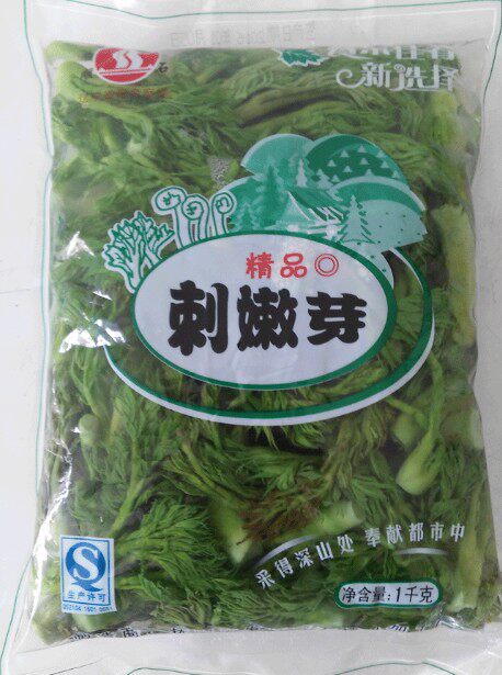 东北特产刺嫩芽 山菜袋装保鲜刺老芽 2袋包邮 刺龙芽1000克