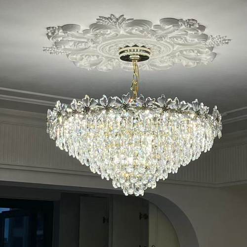 2026全水晶现代轻奢客厅吊灯