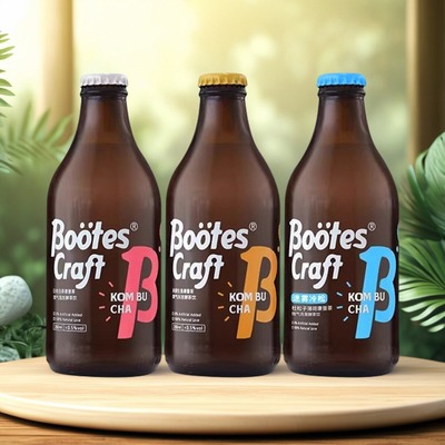 牧夫茶酿康普茶凤梨生姜益生菌发酵气泡茶发酵茶