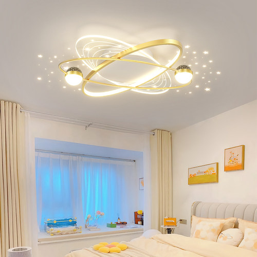 轻奢卧室灯简约现代led吸顶灯网红ins风温馨主卧书房灯2025年新款