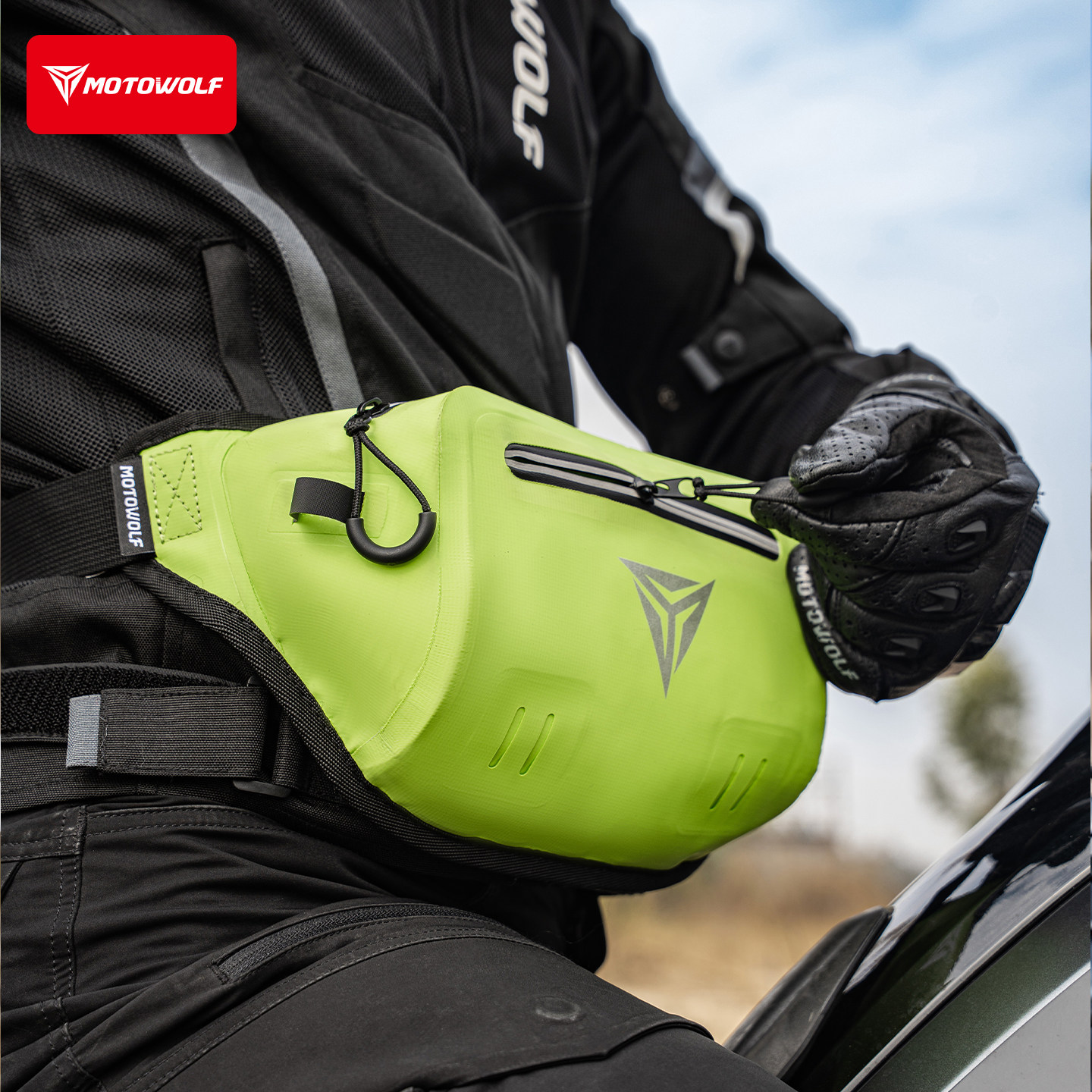 摩多狼腰包摩托车骑行防水背包摩旅机车装备四季收纳包斜跨包胸包