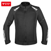 摩多狼摩托车网眼透气骑行服男四季 备防水外套女 防摔机车服骑士装