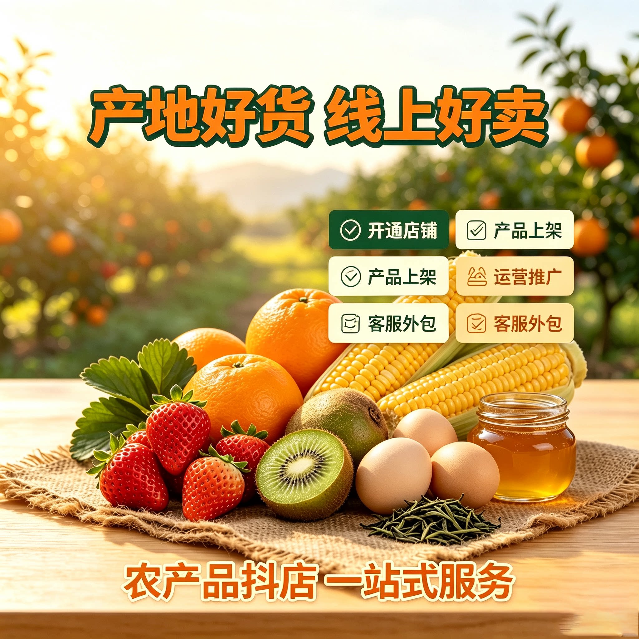农产品全平台入驻代办淘宝拼多多其它设计服务