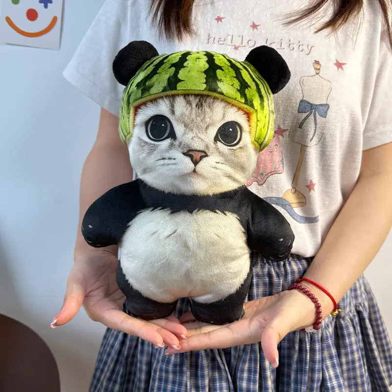 熊喵喵抽象表情包可爱熊猫抱枕