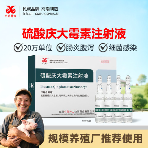 中龙神力庆大霉素注射液犬猫
