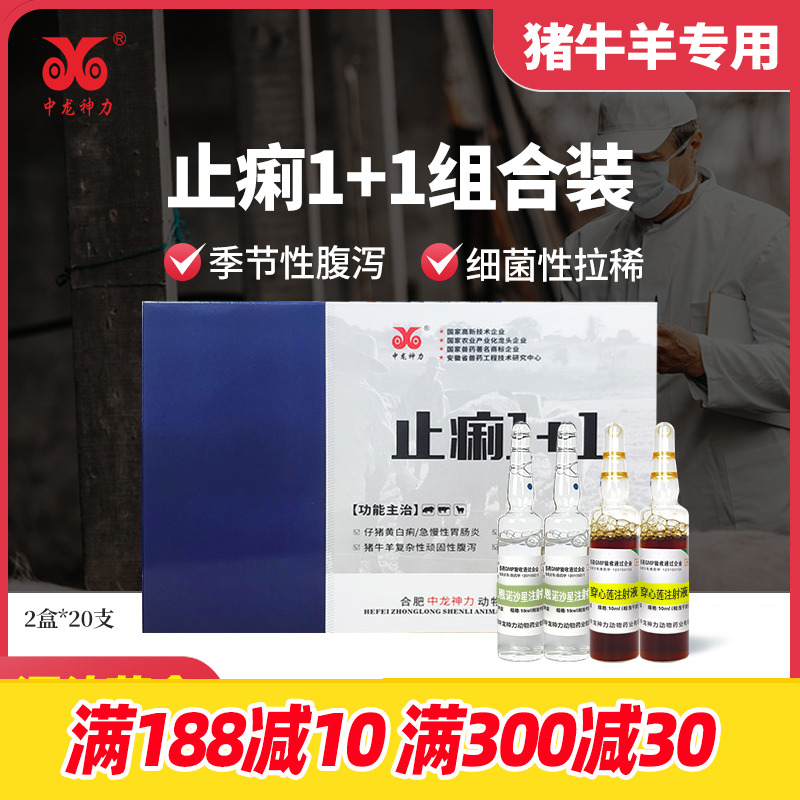 中龙神力止痢1+1注射恩诺沙星