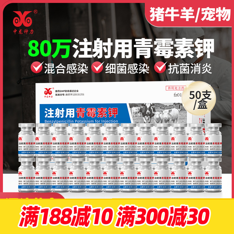 中龙神力兽药青霉素钾猪牛羊犬猫