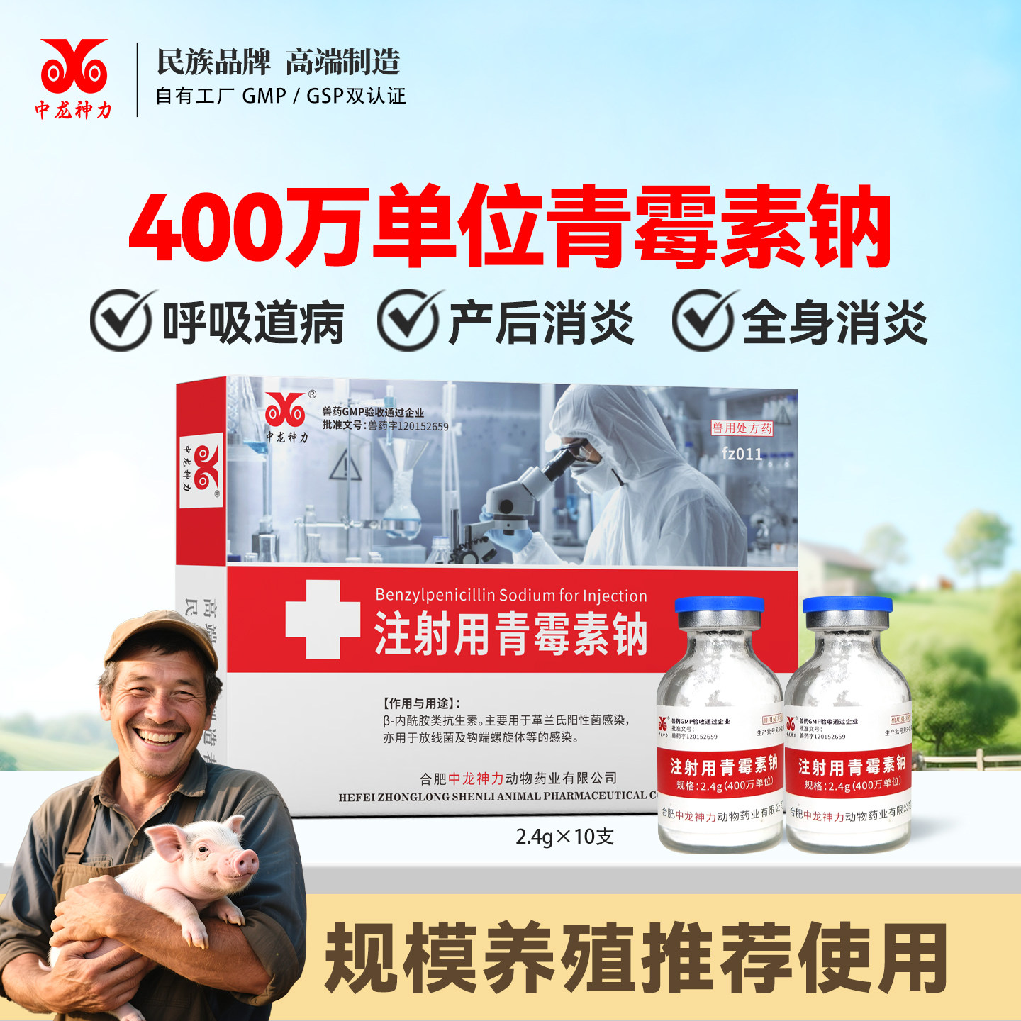 中龙神力兽药青霉素猪丹毒肠道图片