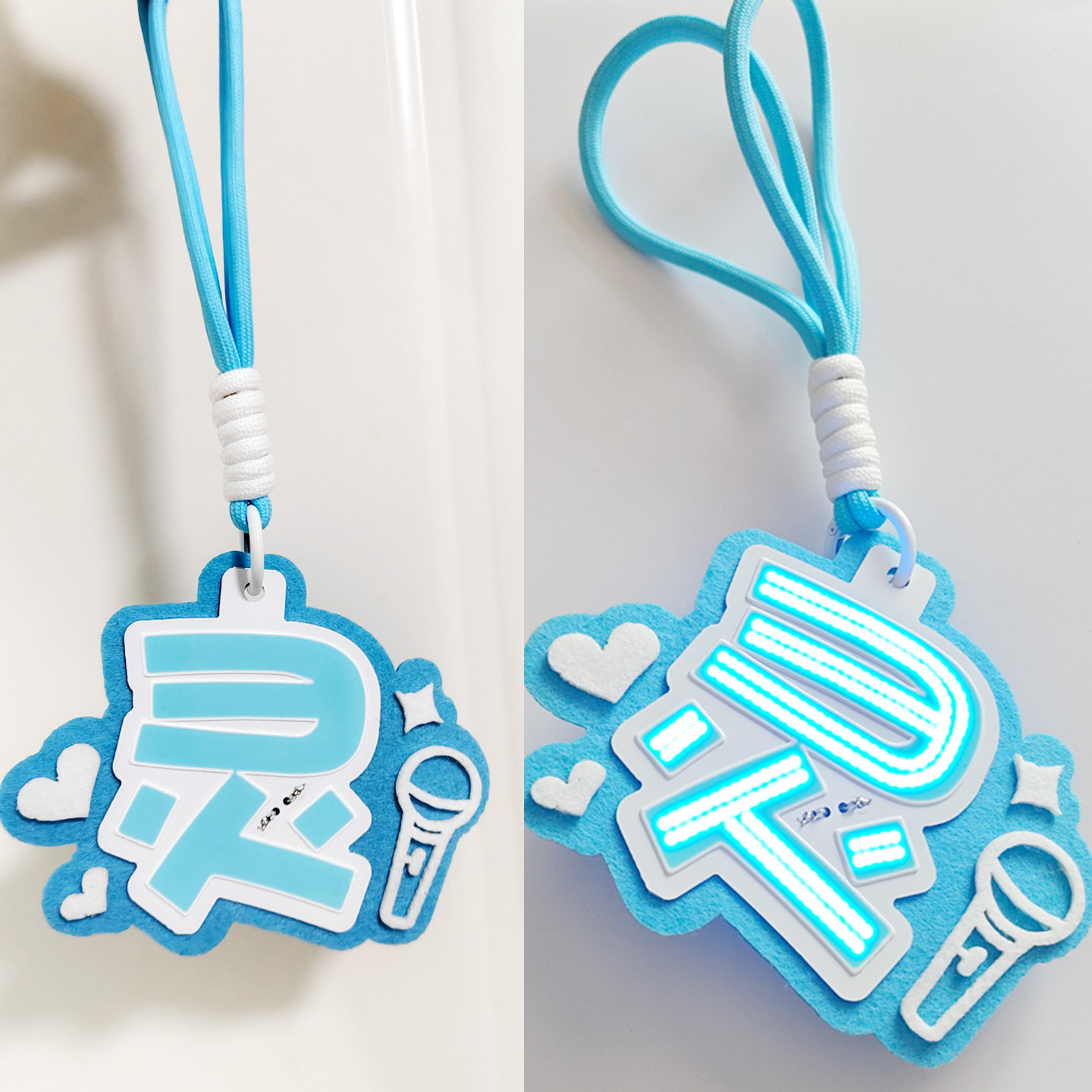 灵COB发光应援胸牌钥匙扣