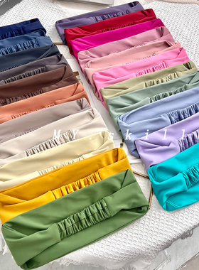 热辣美式~L同款夏季跑步运动健身瑜伽发带裸感速干日常百搭发箍女