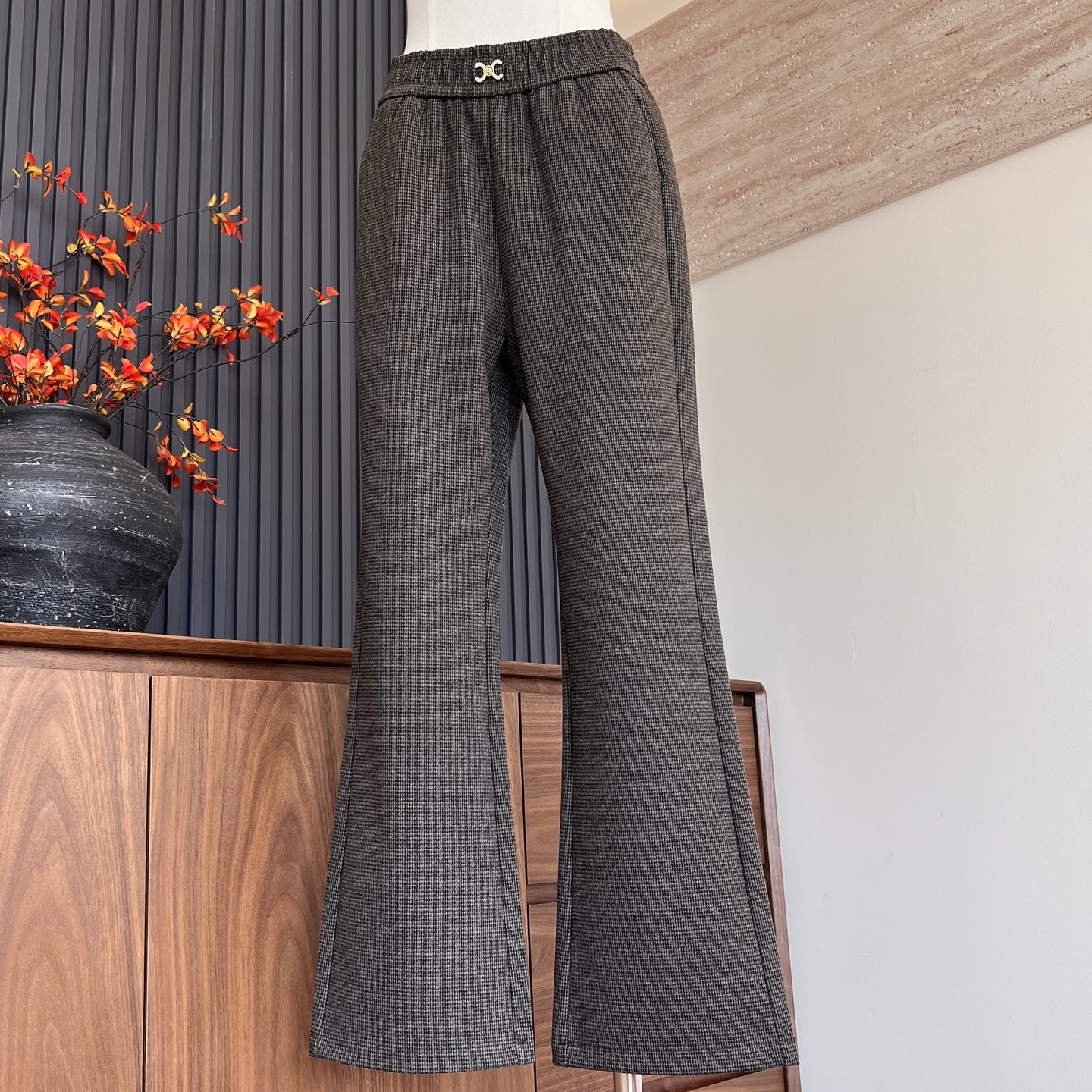 时尚新款妈妈装秋冬季微喇叭长裤中老年女洋气百搭气质显瘦厚裤子,女装/女士精品,中老年女装,淘宝优惠券,粉丝福利购,淘宝优惠卷