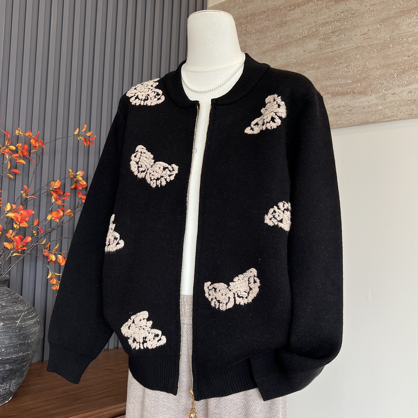 时尚洋气妈妈装秋季针织拉链开衫长袖圆领中老年女厚款棒球领外套,女装/女士精品,中老年女装,淘宝优惠券,粉丝福利购,淘宝优惠卷