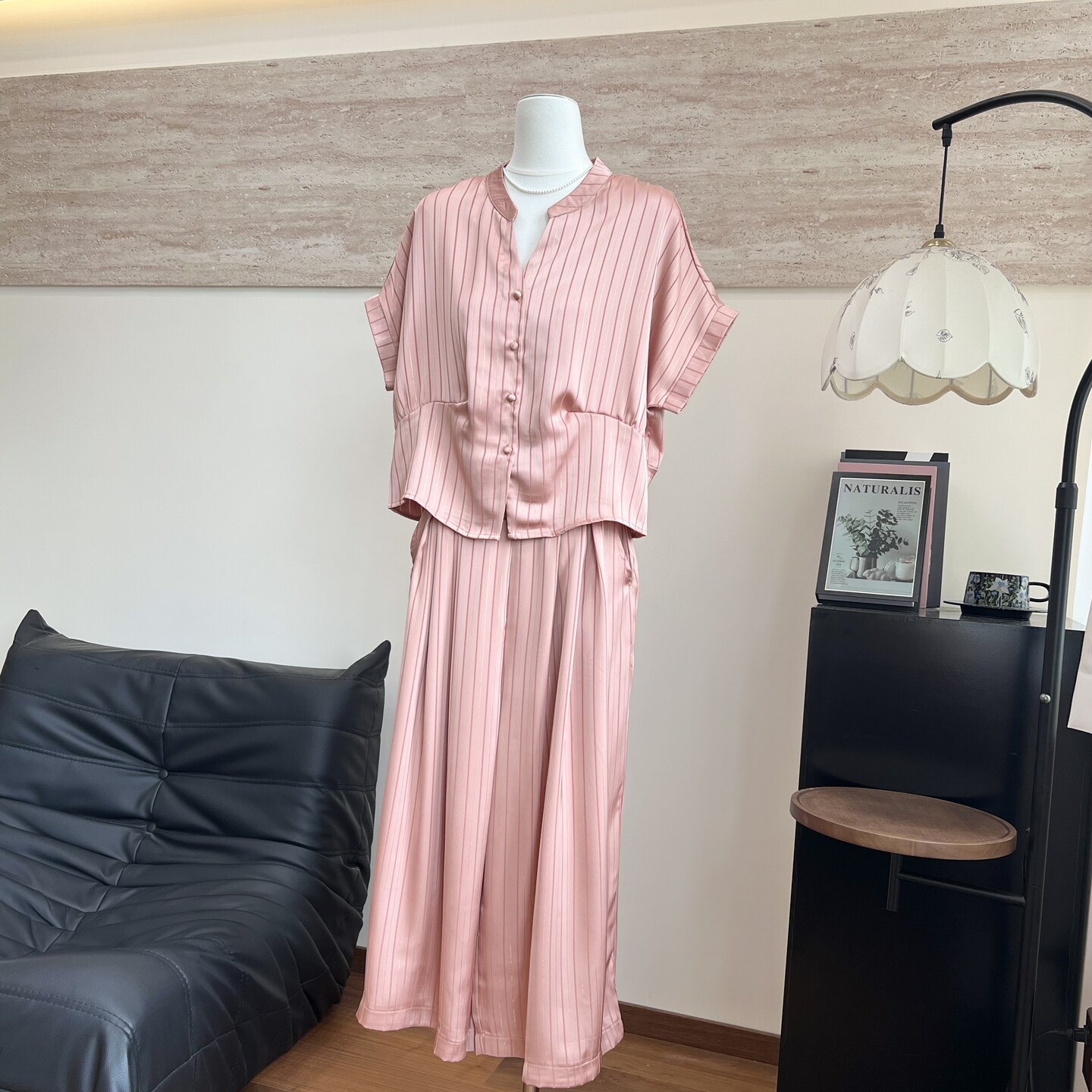 妈妈装夏季短袖开衫T恤裙裤子