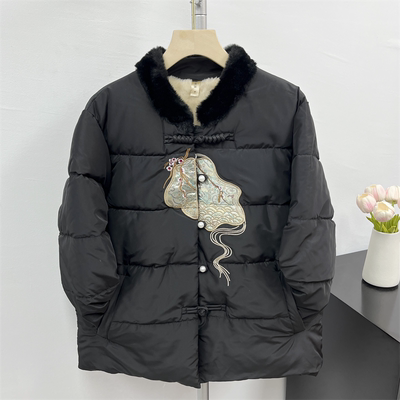 中年妈妈棉服短款2025新款棉服