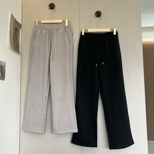 秋冬季 洋气新款 加绒裤 子垂感显瘦长裤 妈妈装 中老年女士保暖裤 时尚