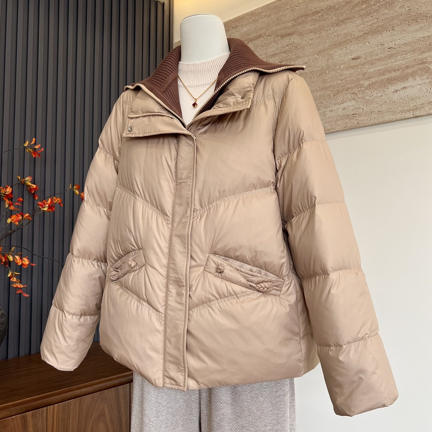 时尚洋气妈妈装冬季羽绒服开衫拉链90白鸭绒中老年女保暖气质外套,女装/女士精品,中老年女装,淘宝优惠券,粉丝福利购,淘宝优惠卷