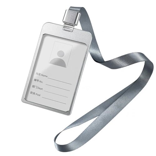 铝合金工牌水晶夹扣绳定制