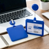 优和6055伸缩扣工作证件卡套厂牌出入证员工牌胸牌挂绳门禁卡易拉