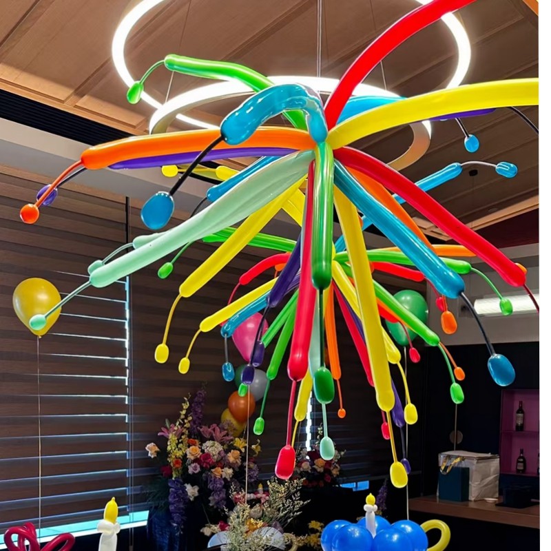 彩色烟花气球装饰长条260汽球儿童宝宝2周岁生日场景布置拍照道具,节庆用品/礼品,气球,淘宝优惠券,粉丝福利购,淘宝优惠卷