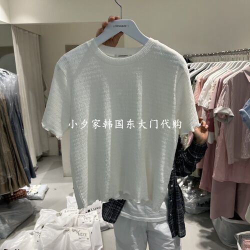 一件包邮 小夕韩国东大门代购 LORING RE I26夏款女装新短袖T恤