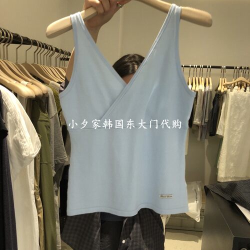 一件包邮 小夕韩国东大门代购PLATE 26夏款女装纯色 吊带背心