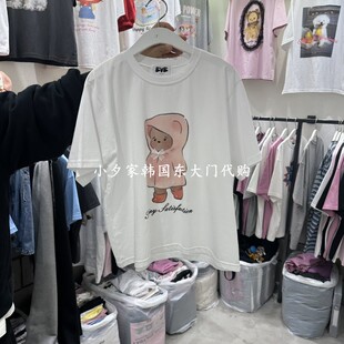一件包邮 小夕韩国东大门代购EVE 26夏季女装纯色圆领可爱短袖T恤