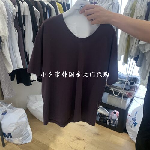 一件包邮 小夕韩国东大门代购 FLAT26夏款女装新品 纯色短袖T恤