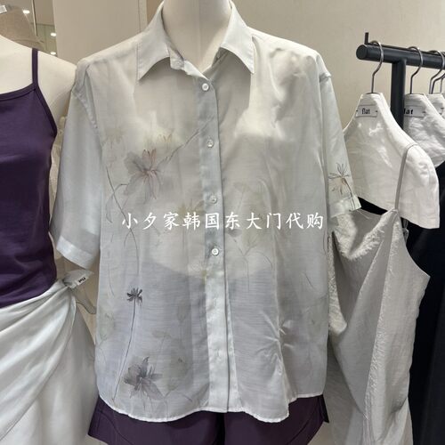 一件包邮 小夕韩国东大门代购FLAT 26夏款女装新品衬衫 短袖