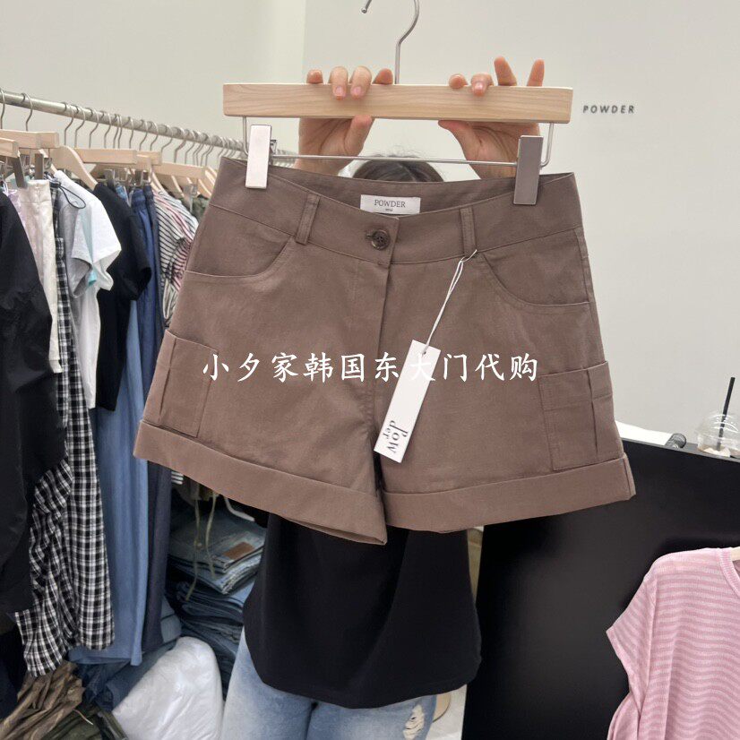 一件包邮 小夕韩国东大门代购 POWDER26年新品夏女装时尚百搭短裤
