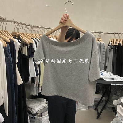 一件包邮 小夕韩国东大门代购MURR 26夏女装新品不规则短袖 T恤