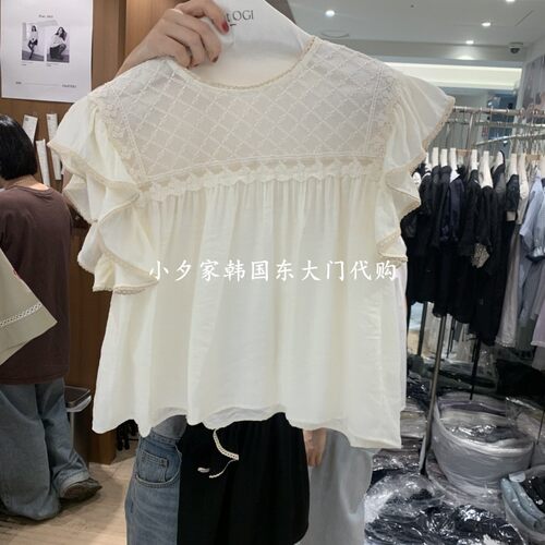 一件包邮 小夕韩国东大门代购OGI 26夏女装新品洋气百搭衬衫 T恤