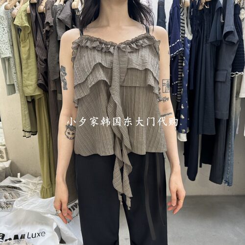 一件包邮 小夕韩国东大门代购FOUNDATION 26夏款女装 吊带背心