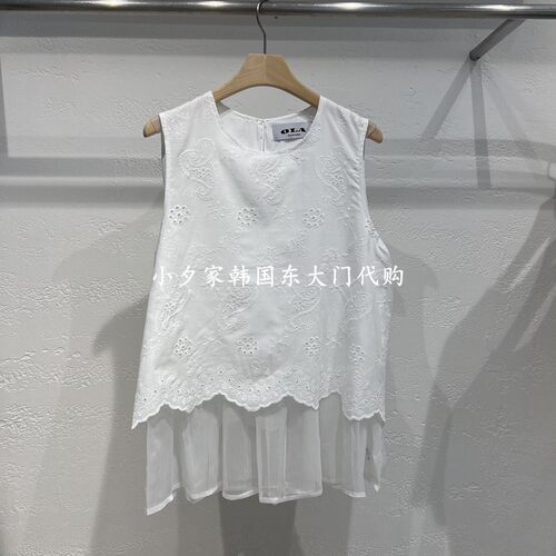 一件包邮 小夕韩国东大门代购OLA 26夏款女装纯色简约 吊带背心