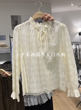 一件包邮 小夕韩国东大门代购M.G.N 26秋季女装时尚新款衬衫