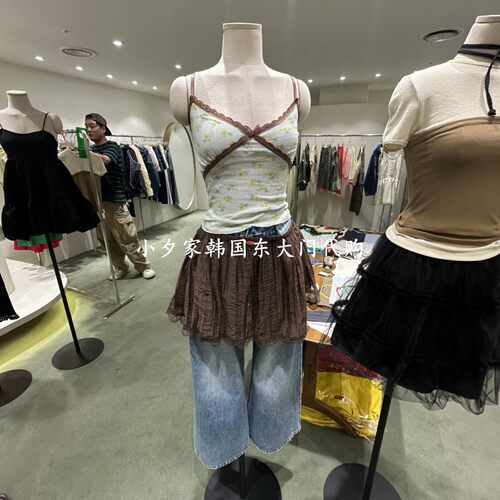 一件包邮 小夕韩国东大门代购 JERRY HALL-P26夏女温柔 吊带背心