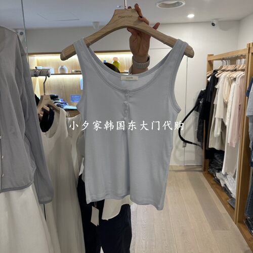 一件包邮 小夕韩国东大门代购ROUNDER 26夏款女装 带扣吊带背心