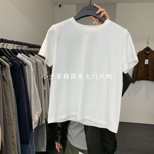 一件包邮 OBJECT 小夕韩国东大门代购 26秋款女装新时尚短袖T恤
