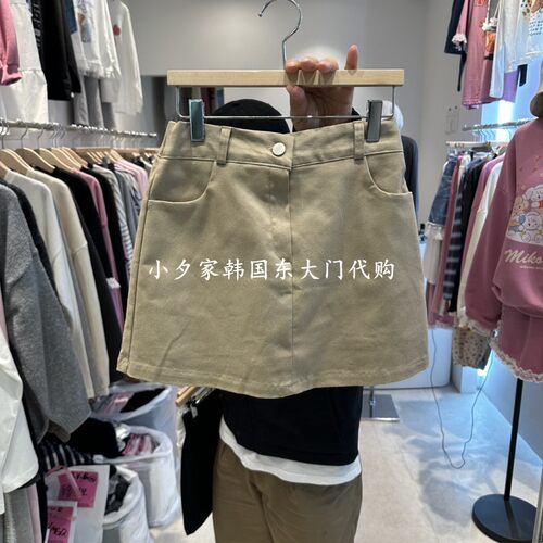 一件包邮 小夕韩国东大门代购 EVE 26秋款新品女装纯色短裙裤