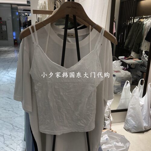 一件包邮 小夕韩国东大门代购RAWROW 26夏款女装细肩带 吊带背心